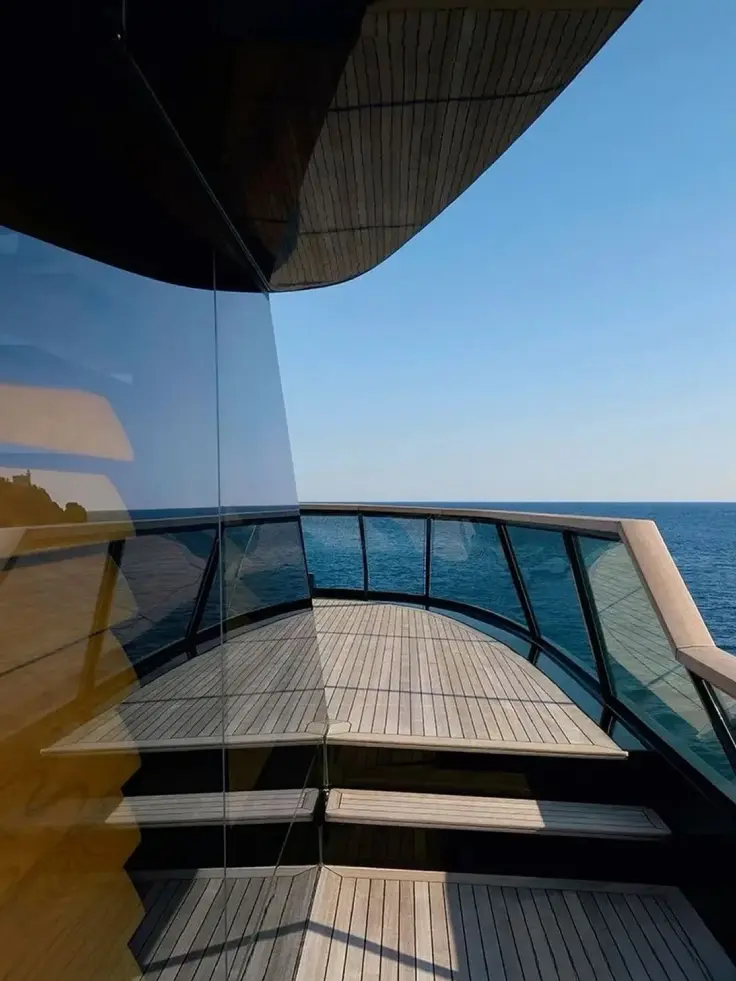 View from the deck during a private yacht passage